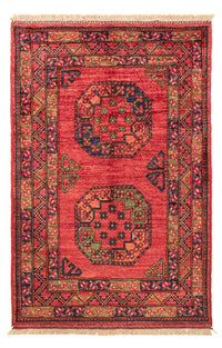 Afghan Teppich - 127 x 85 cm - rot