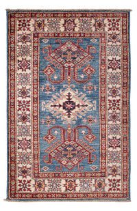 Ziegler Teppich - Kazak - Royal - 125 x 83 cm - blau