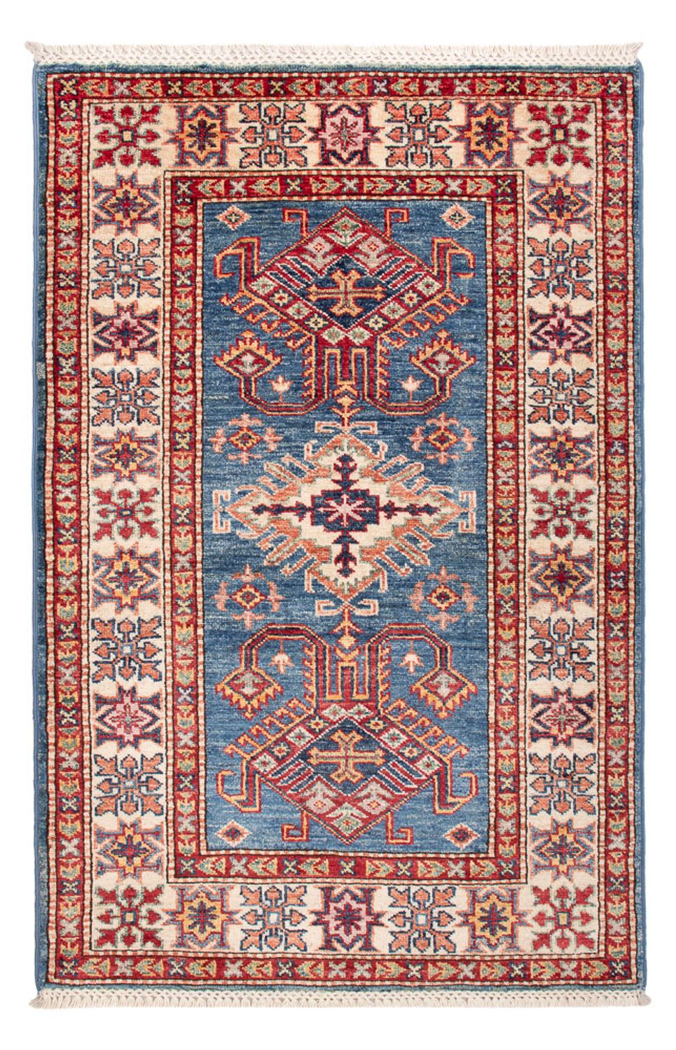 Ziegler Teppich - Kazak - Royal - 125 x 82 cm - blau