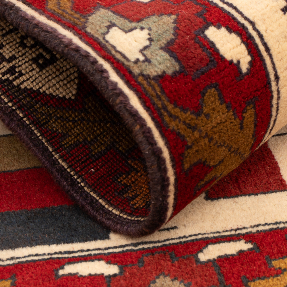 Afghan Teppich - Landkarte - 97 x 69 cm - mehrfarbig