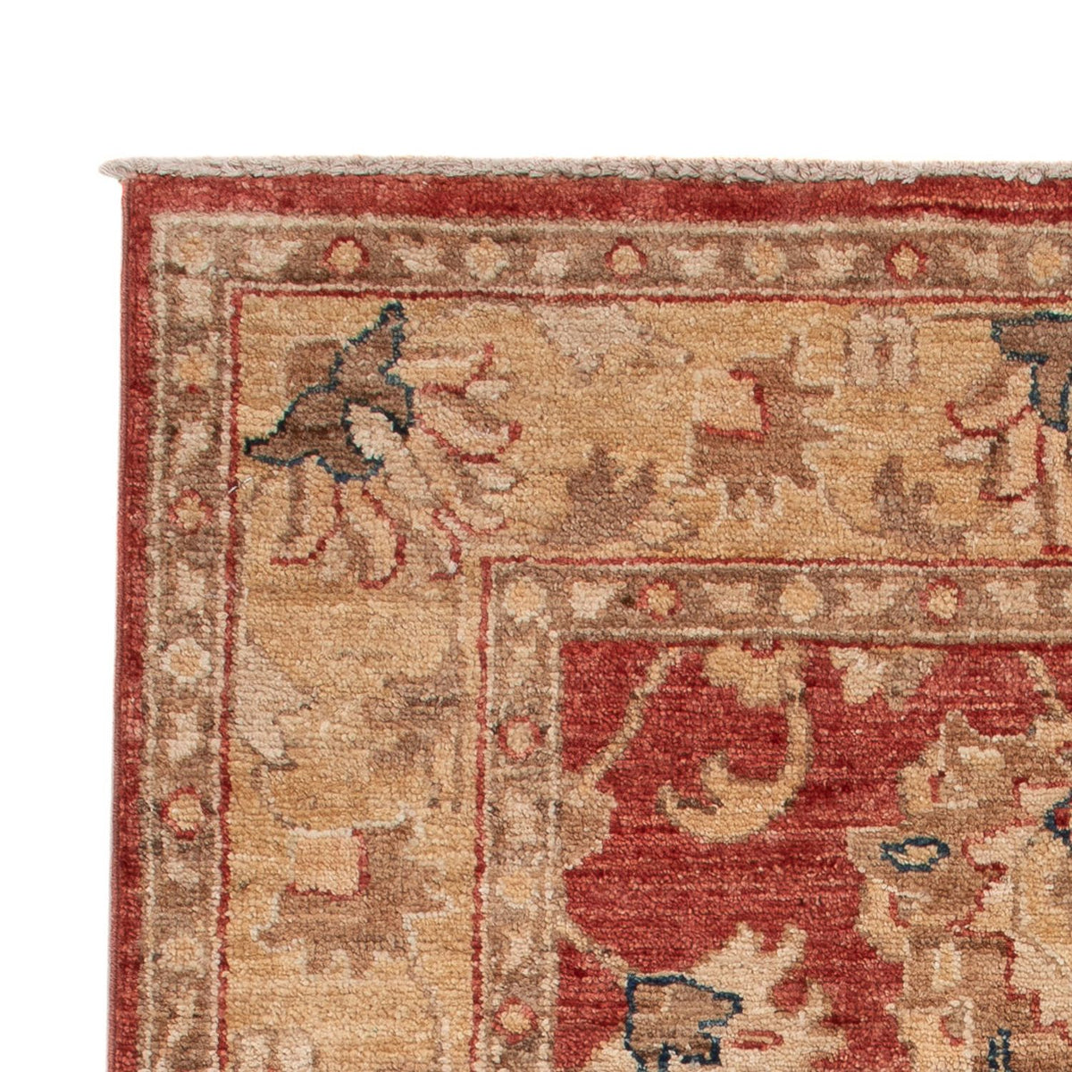 Ziegler Teppich - 123 x 78 cm - dunkelrot