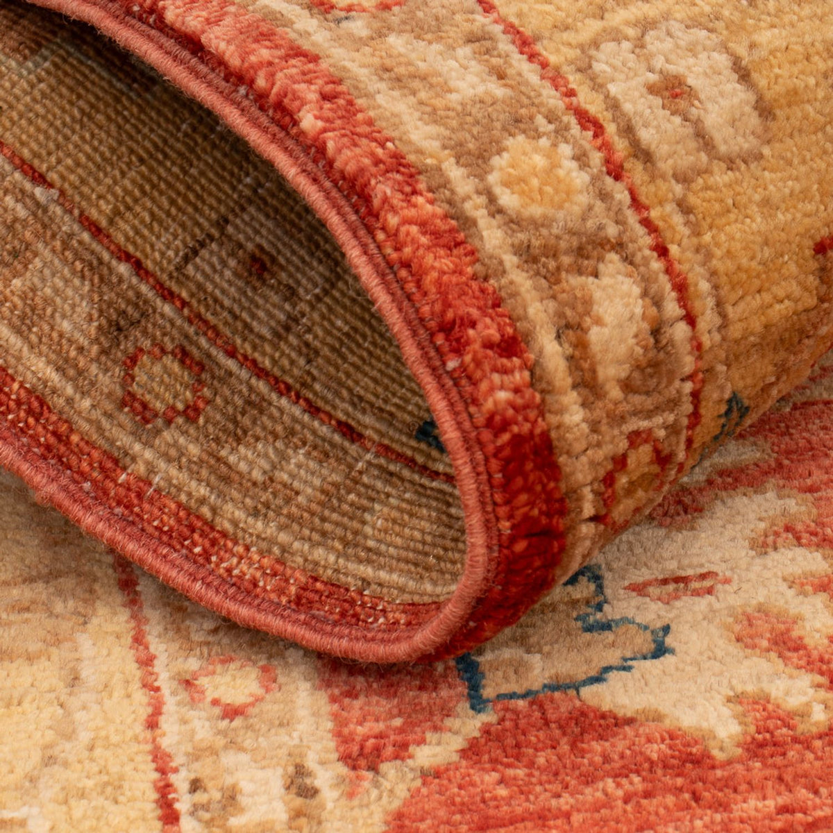 Ziegler Teppich - 123 x 78 cm - dunkelrot