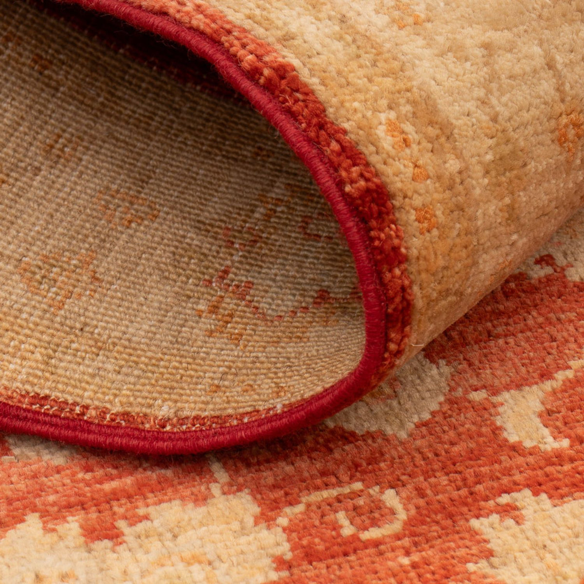 Ziegler Teppich - 125 x 80 cm - dunkelrot