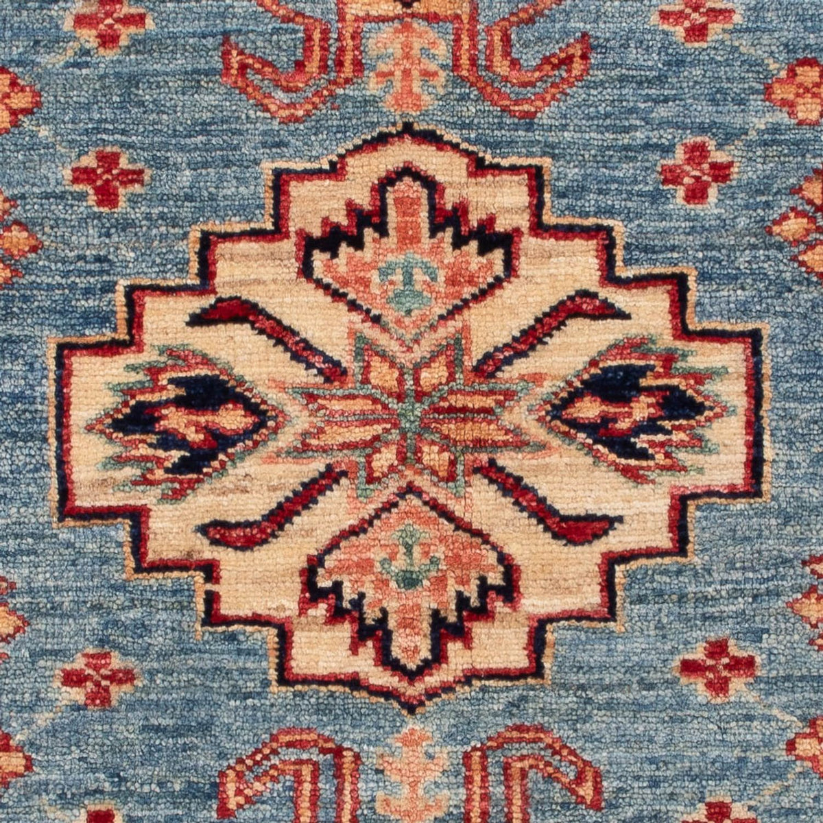 Ziegler Teppich - Kazak - Royal - 101 x 77 cm - blau