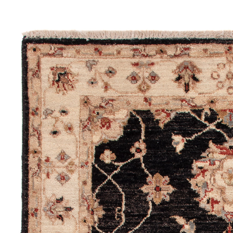 Ziegler Teppich - 120 x 80 cm - schwarz