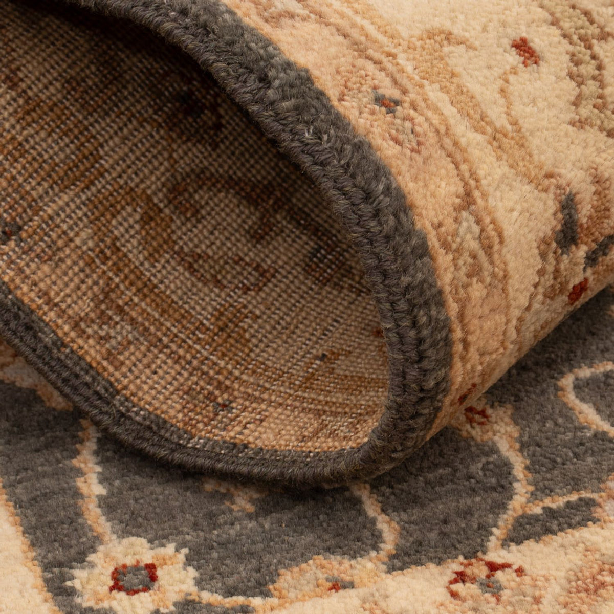 Ziegler Teppich - 120 x 80 cm - schwarz