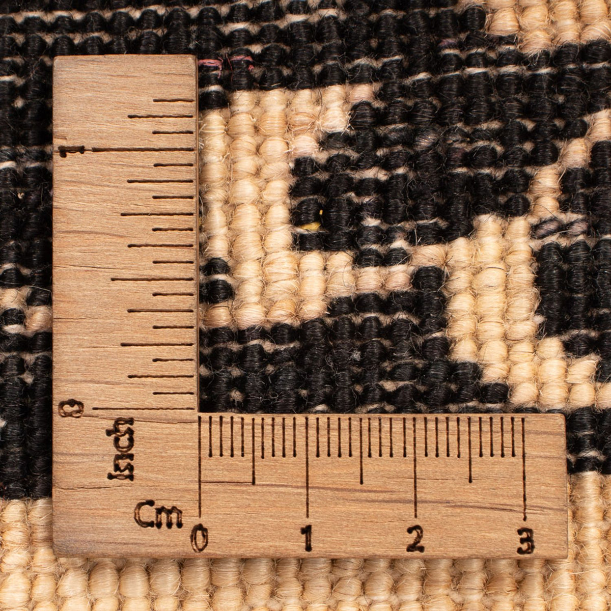 Ziegler Teppich - 115 x 81 cm - schwarz