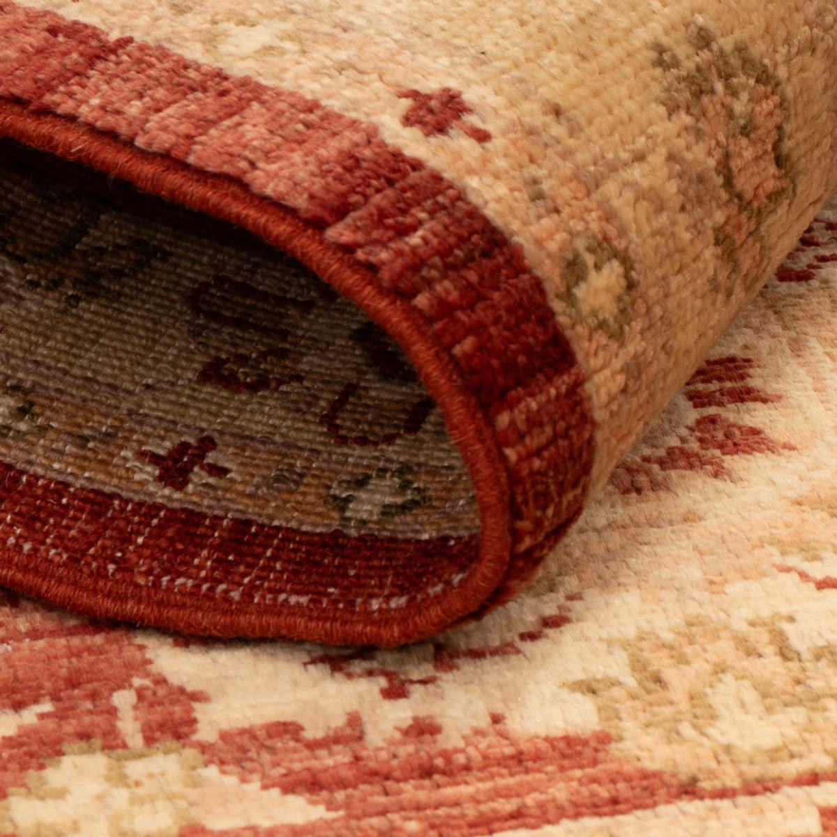 Ziegler Teppich - 129 x 82 cm - bordeauxrot