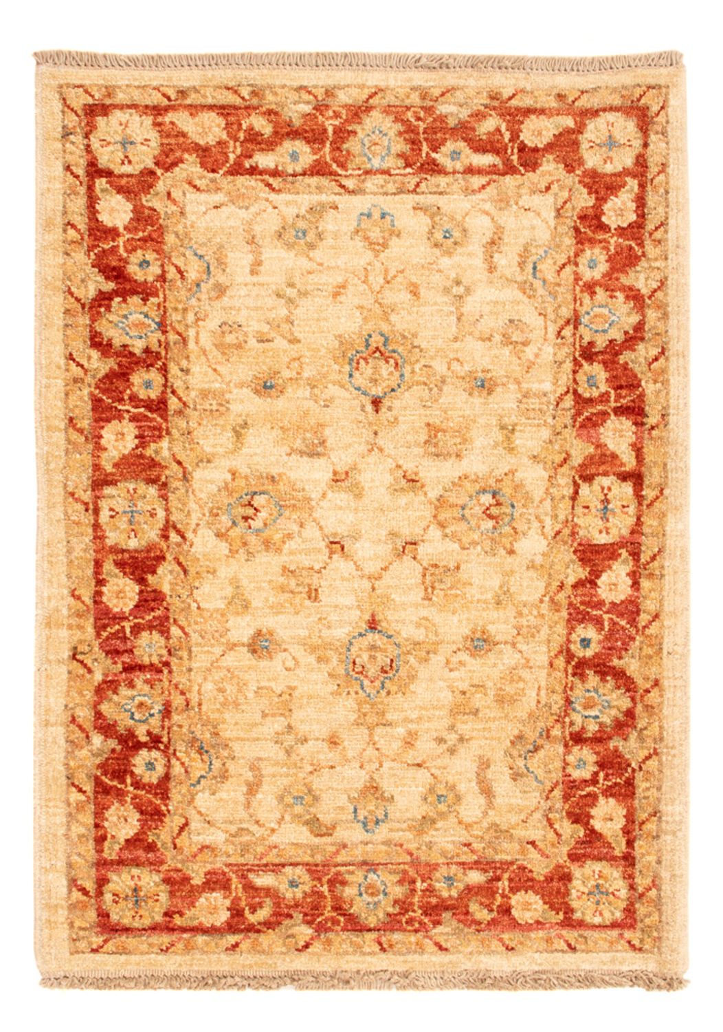 Ziegler Teppich - 86 x 63 cm - beige