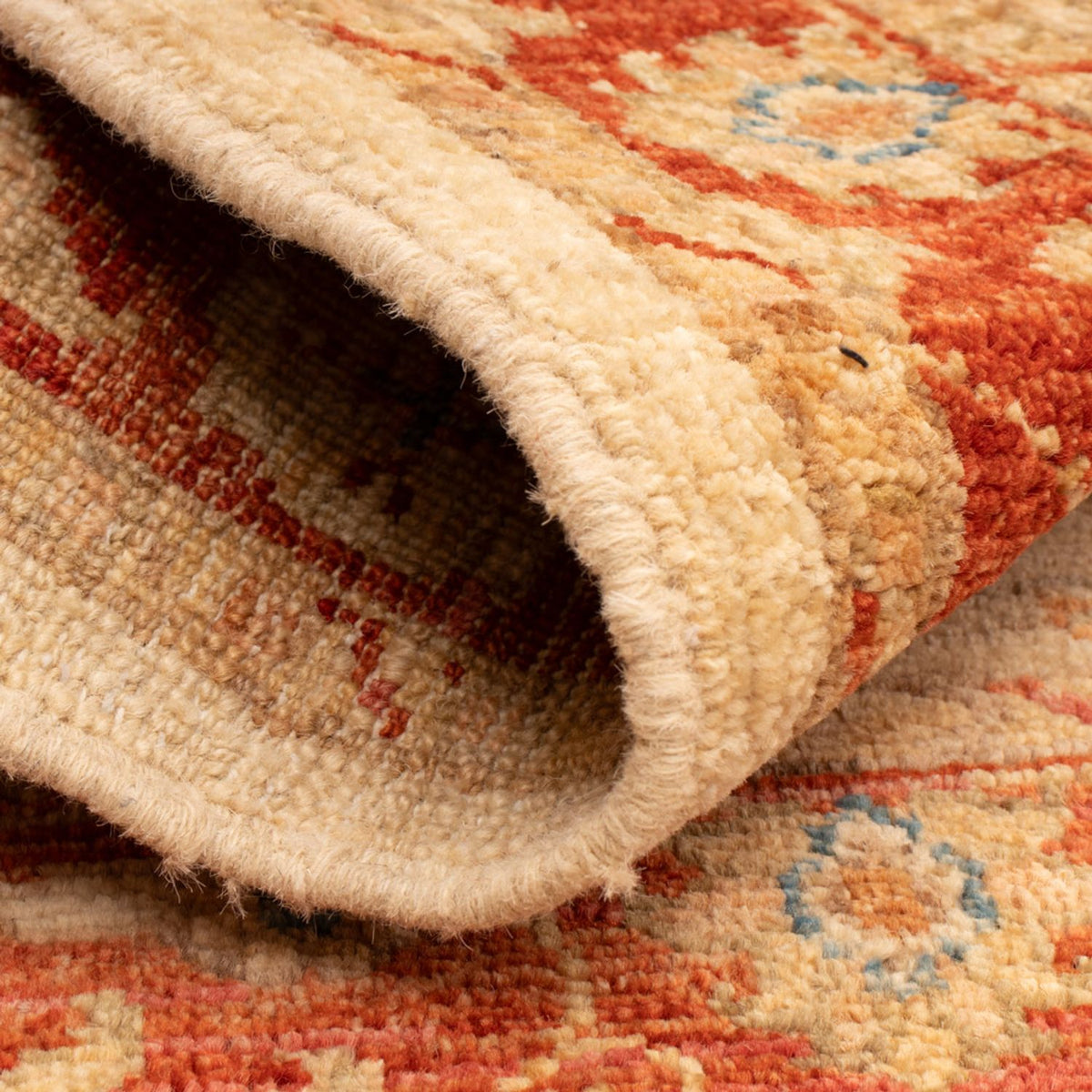 Ziegler Teppich - 86 x 63 cm - beige