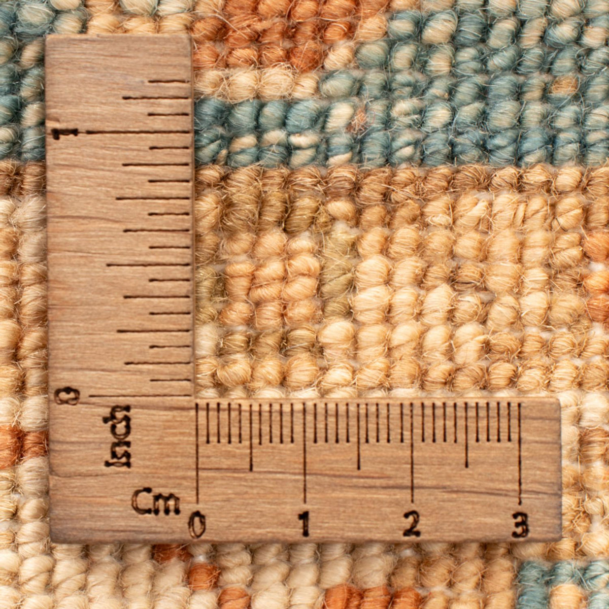 Ziegler Teppich - 80 x 60 cm - hellblau