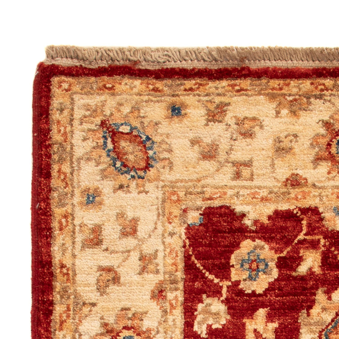 Ziegler Teppich - 90 x 60 cm - bordeauxrot