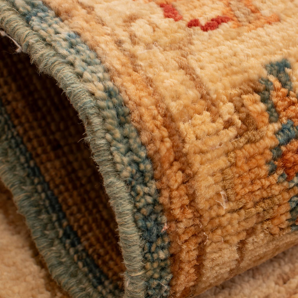 Ziegler Teppich - 69 x 48 cm - blau