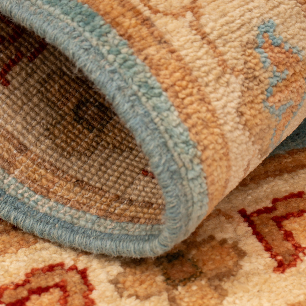 Ziegler Teppich - 73 x 48 cm - blau