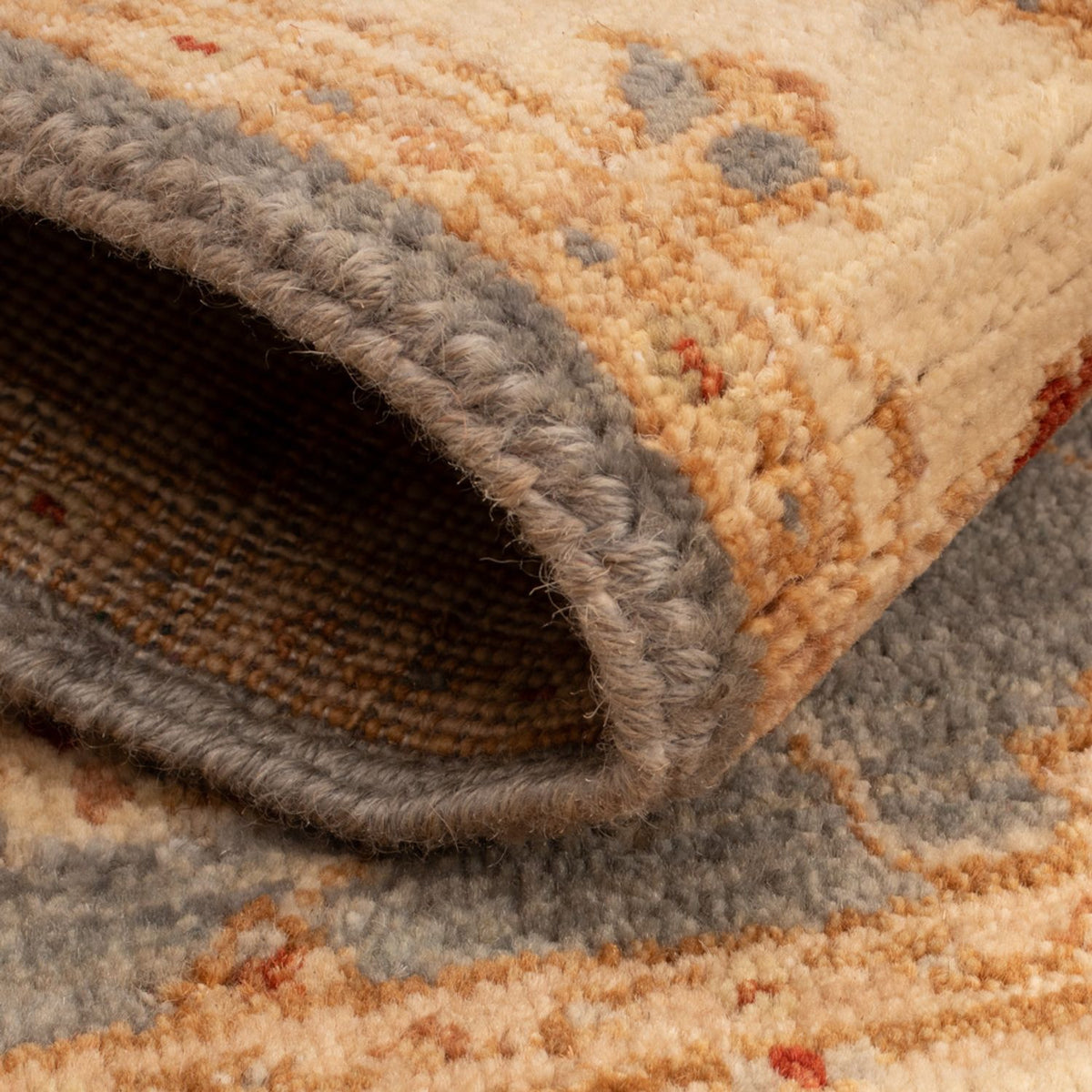 Ziegler Teppich - 90 x 60 cm - schwarz