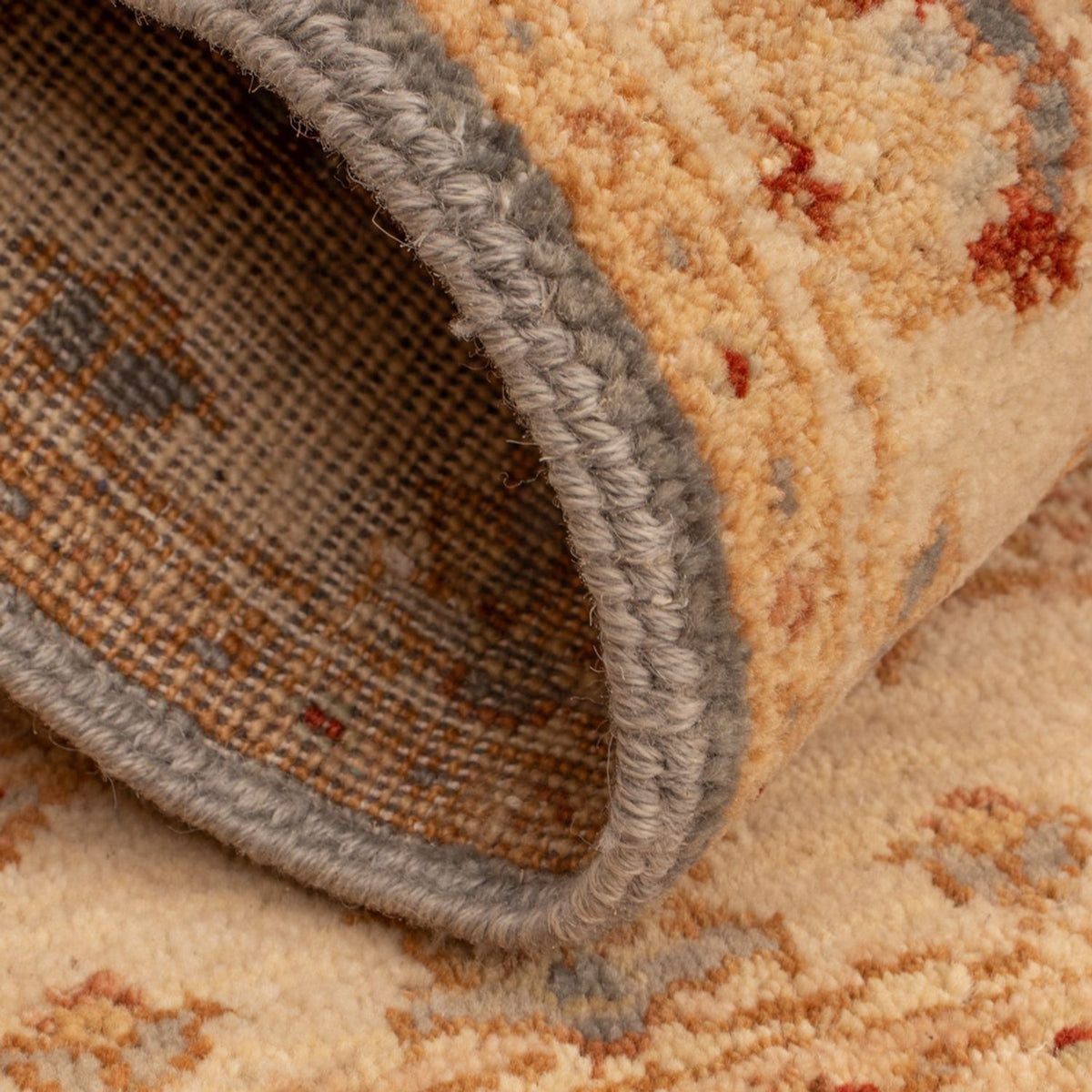 Ziegler Teppich - 90 x 60 cm - schwarz