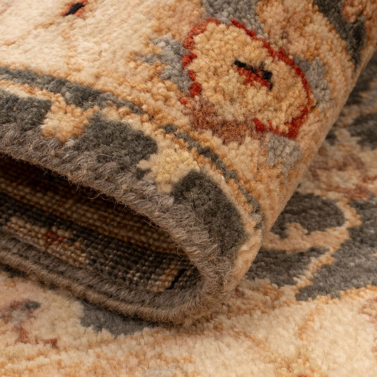 Ziegler Teppich - 90 x 60 cm - schwarz