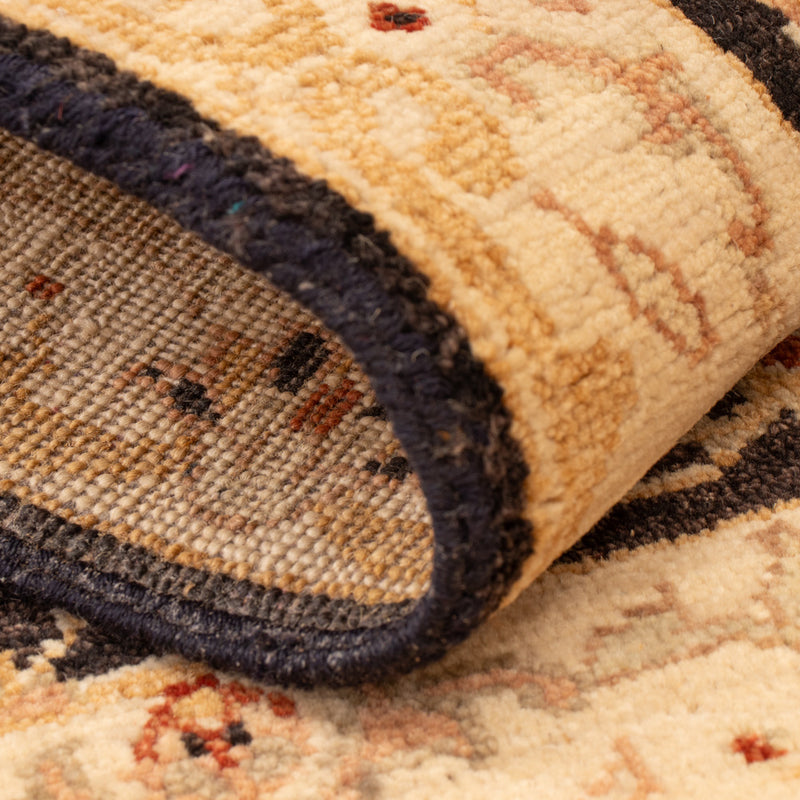 Ziegler Teppich - 90 x 60 cm - schwarz