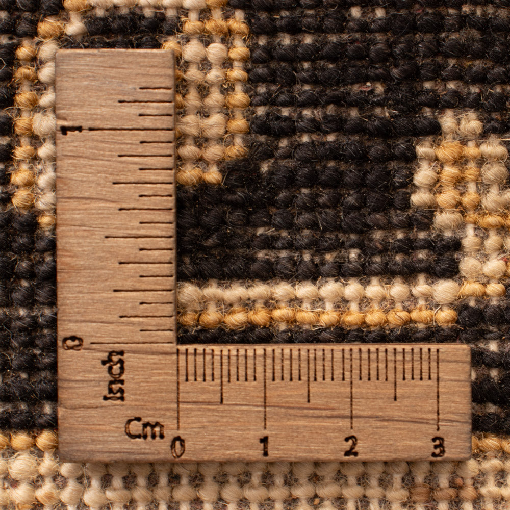 Ziegler Teppich - 90 x 60 cm - schwarz