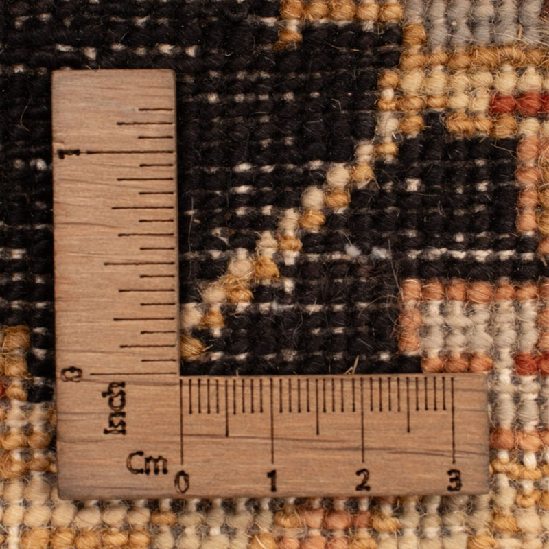 Ziegler Teppich - 90 x 60 cm - schwarz