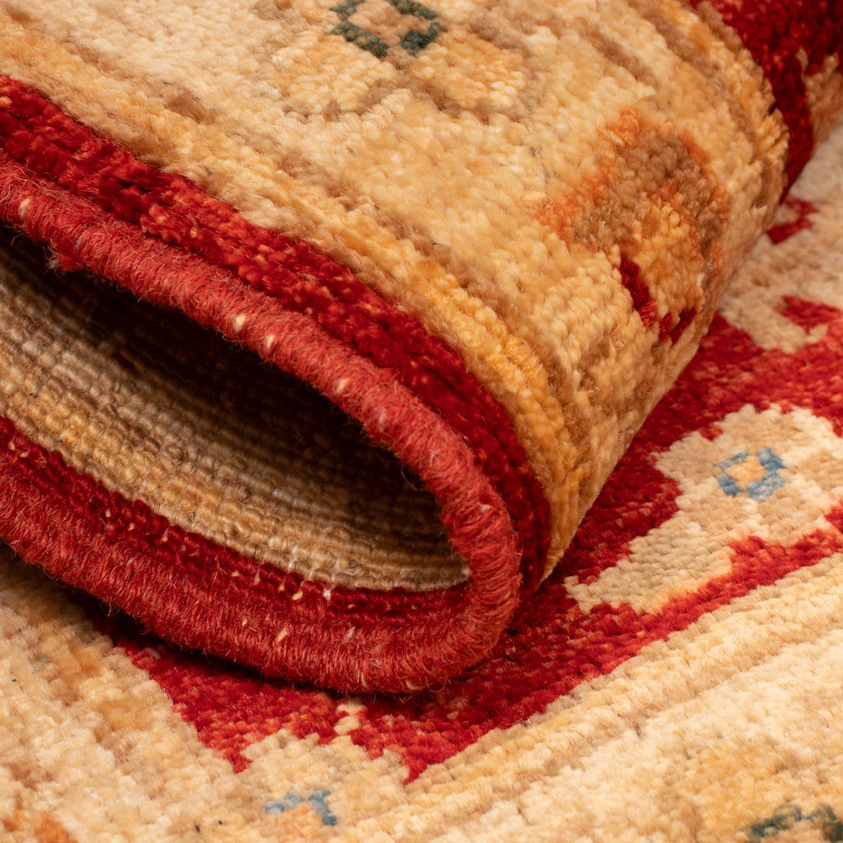 Ziegler Teppich - 72 x 48 cm - rot