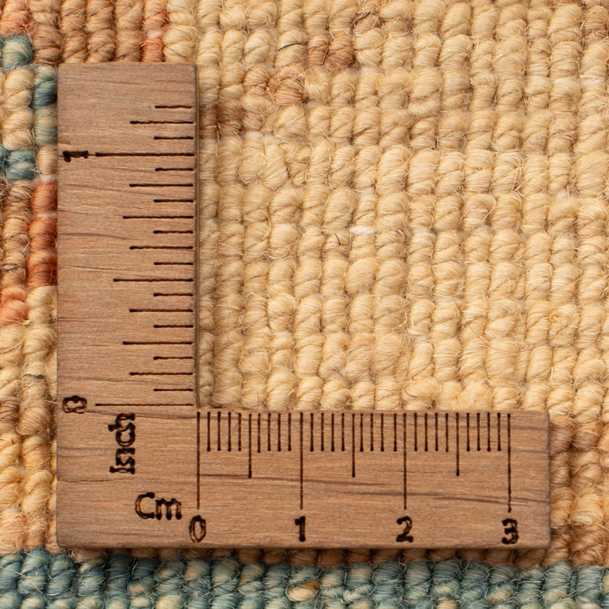 Ziegler Teppich quadratisch  - 70 x 69 cm - beige