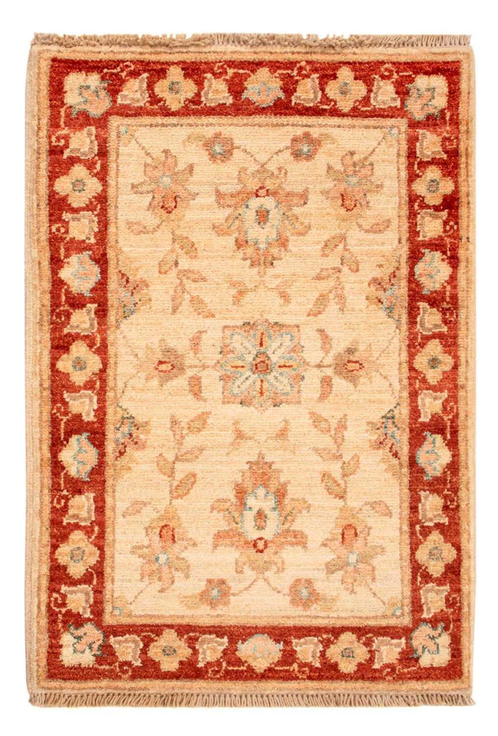 Ziegler Teppich - 74 x 52 cm - beige