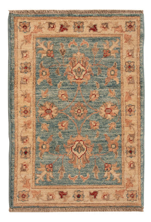 Ziegler Teppich - 70 x 50 cm - blau