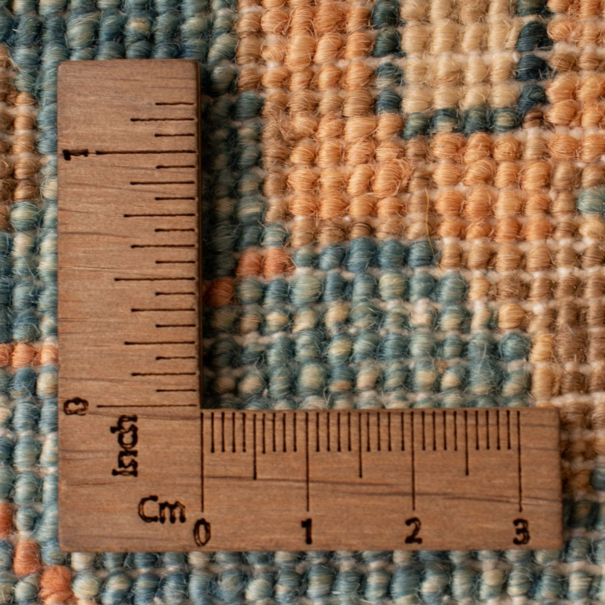 Ziegler Teppich - 70 x 50 cm - blau