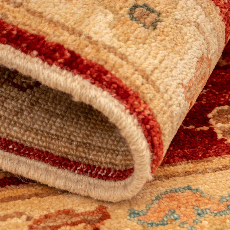 Ziegler Teppich - 69 x 52 cm - bordeauxrot