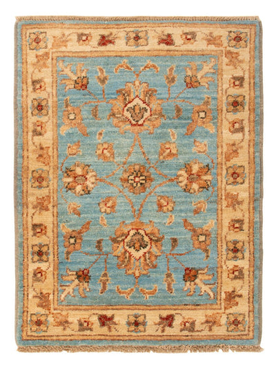 Ziegler Teppich 50x66cm - Orientteppich - blau
