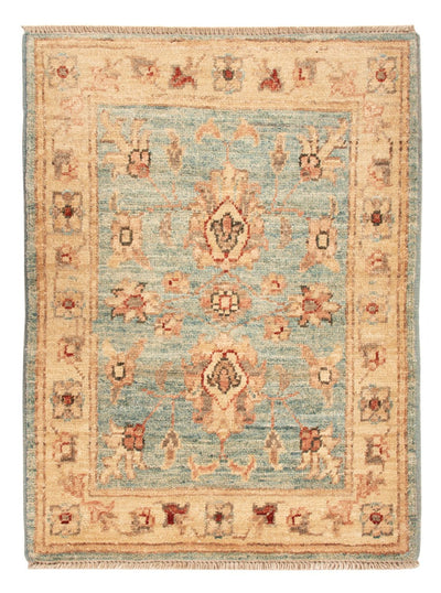 Ziegler Teppich 53x72cm - Orientteppich - hellblau