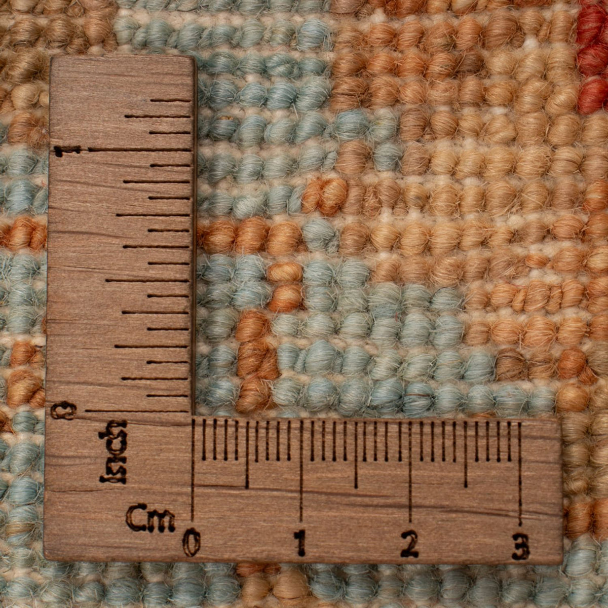 Ziegler Teppich - 69 x 54 cm - türkis