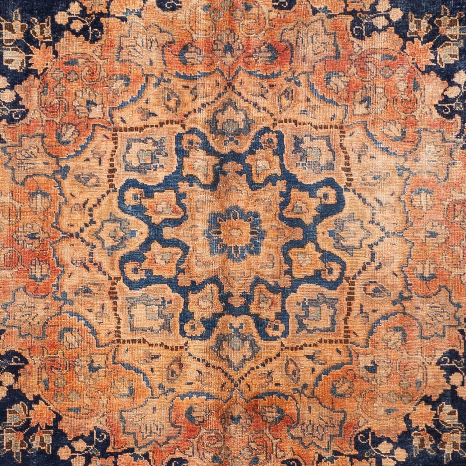 Vintage Teppich - 387 x 286 cm - dunkelblau
