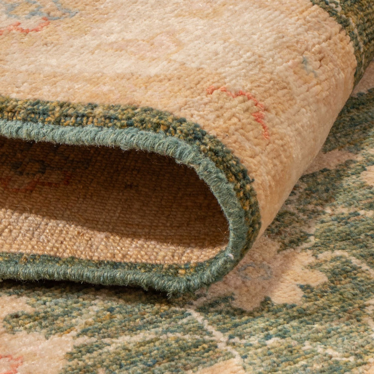 Läufer Ziegler - 393 x 83 cm - olivgrün