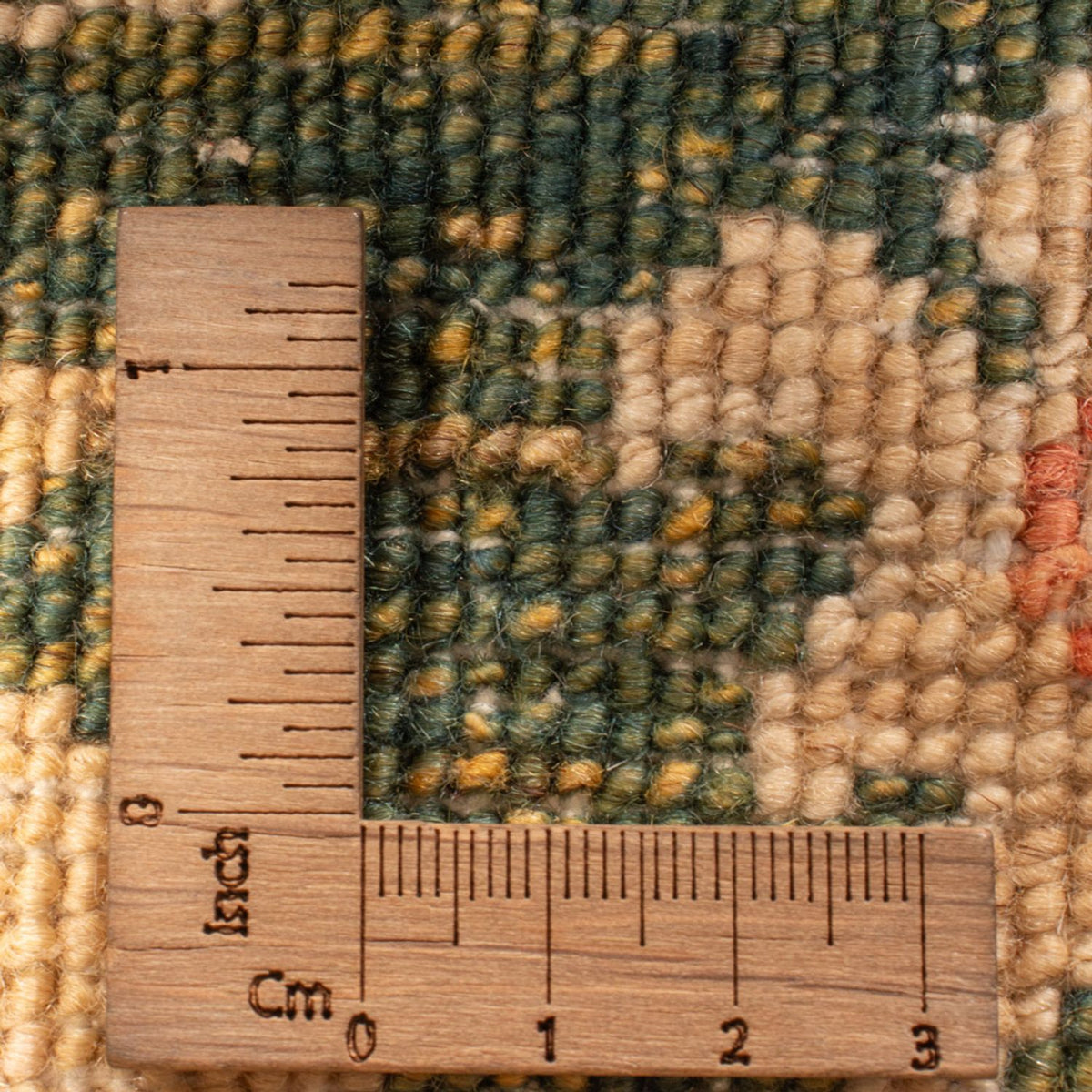 Läufer Ziegler - 393 x 83 cm - olivgrün