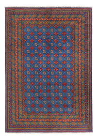 Afghan Teppich - Filpa - 296 x 203 cm - blau