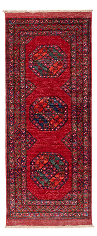 Läufer Afghan - 220 x 87 cm - rot