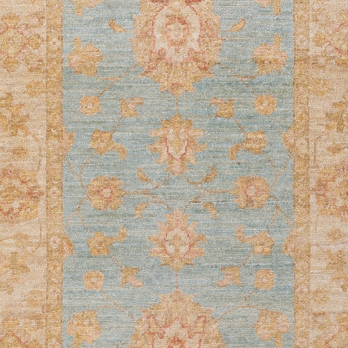 Läufer Ziegler - 299 x 80 cm - hellblau