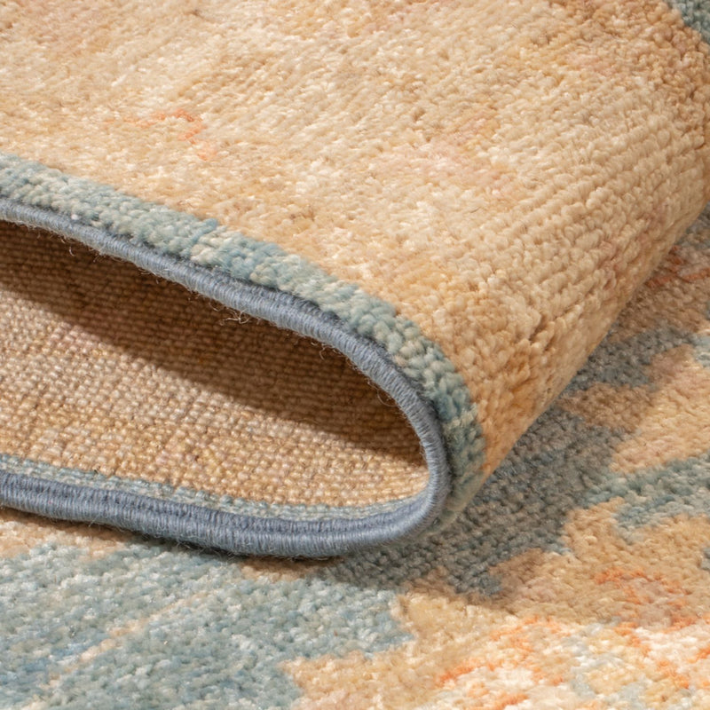 Läufer Ziegler - 394 x 82 cm - hellblau