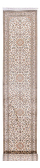 Läufer Seiden - Kaschmir Seide - 480 x 79 cm - creme