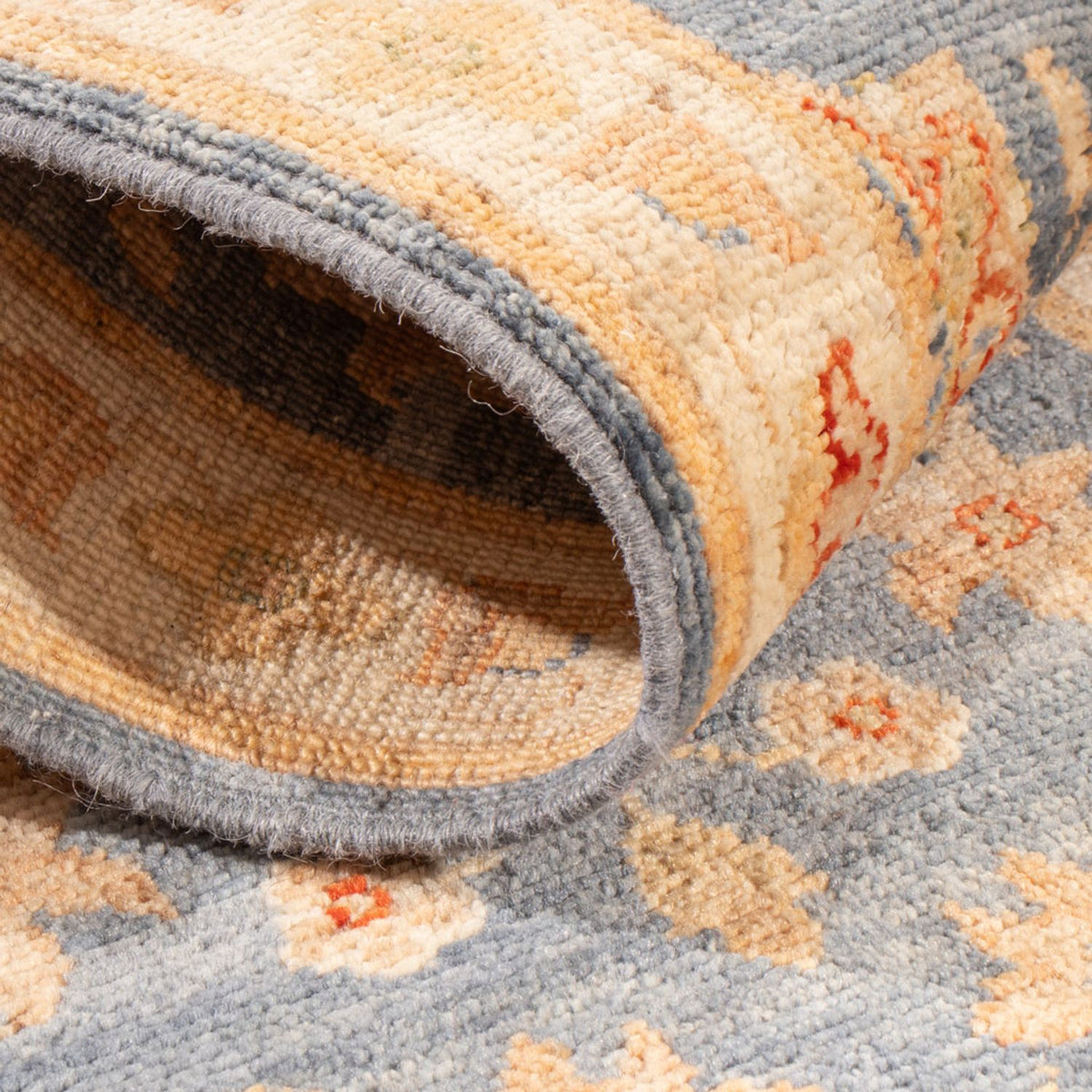 Läufer Ziegler - 153 x 48 cm - hellblau