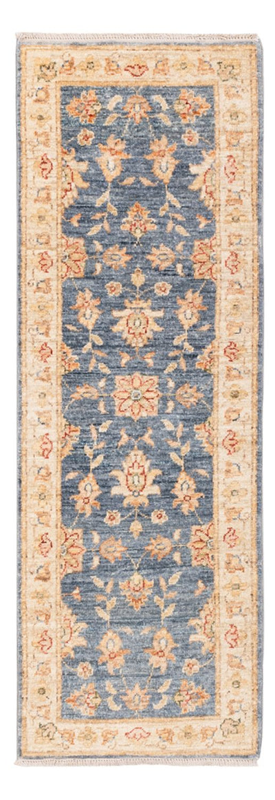 Ziegler Teppich 48x150cm - Orientteppich - blau