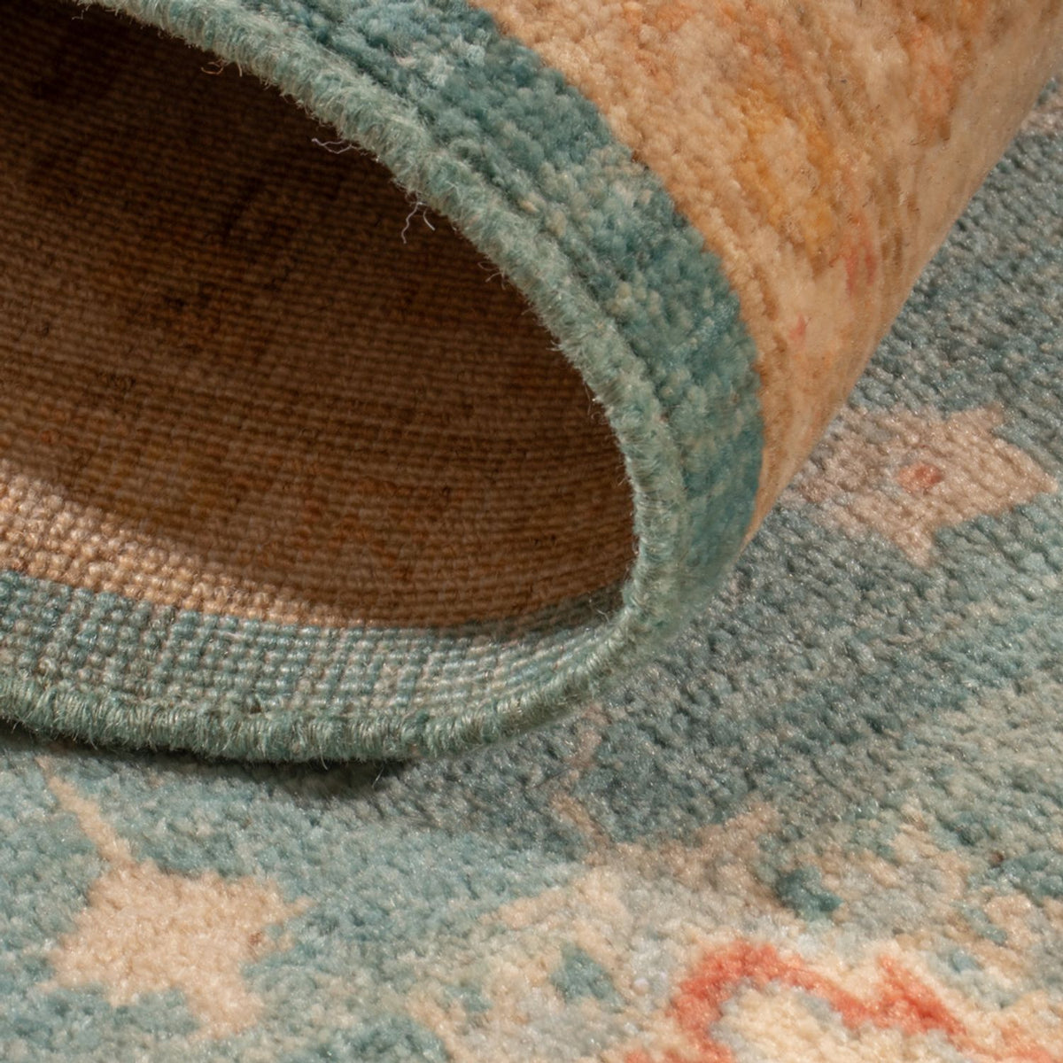 Ziegler Teppich - 175 x 123 cm - blau