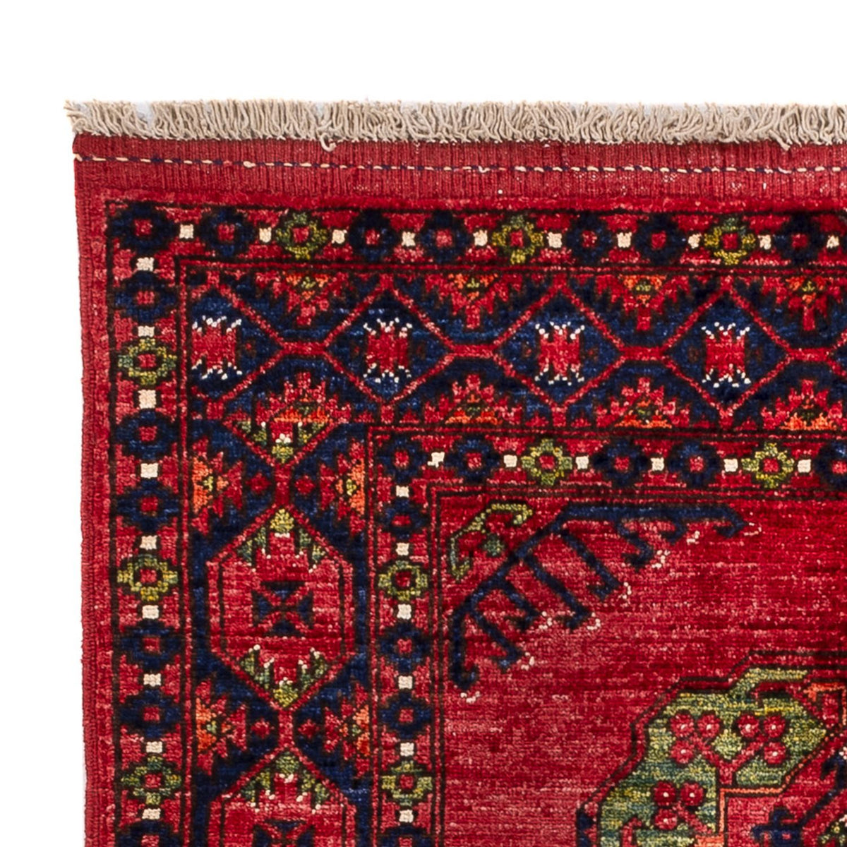 Afghan Teppich - Kunduz - 100 x 148 cm - rot