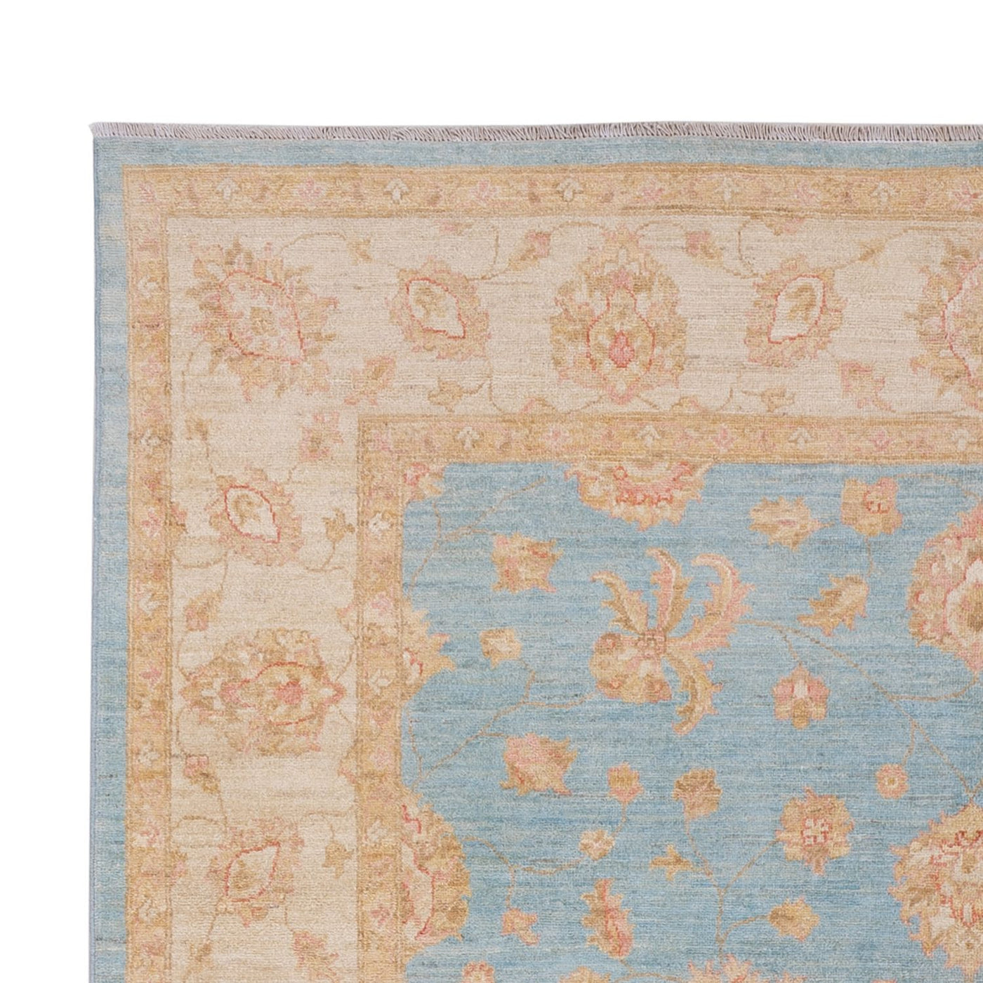 Ziegler Teppich - 298 x 206 cm - hellblau