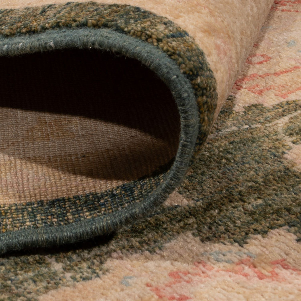 Ziegler Teppich - 294 x 201 cm - dunkelgrün