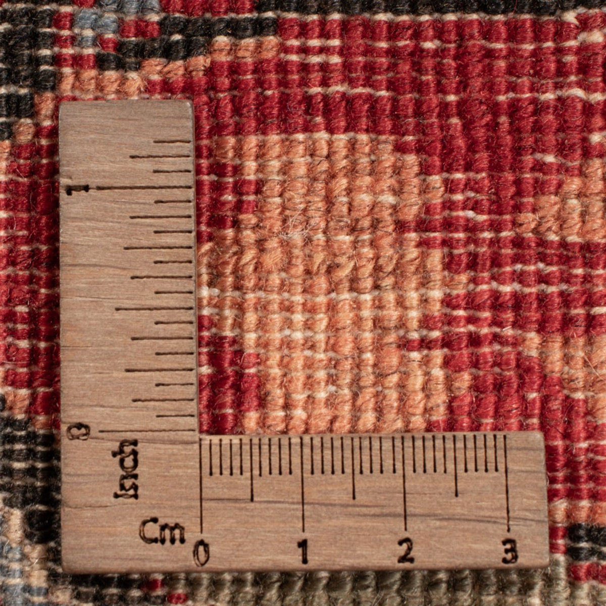 Designer Teppich - 309 x 251 cm - weinrot