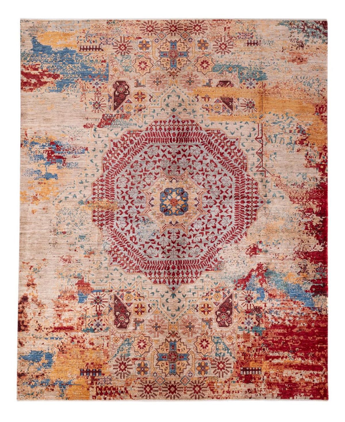 Designer Teppich - 290 x 244 cm - mehrfarbig