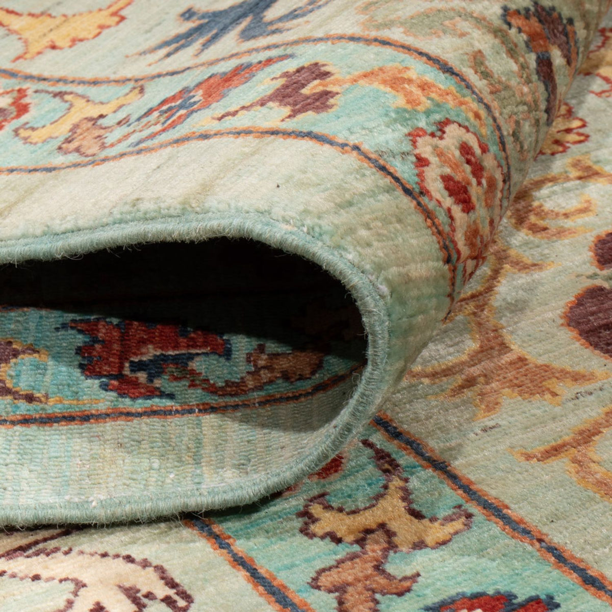 Ziegler Teppich - Ariana - 251 x 204 cm - minzgrün